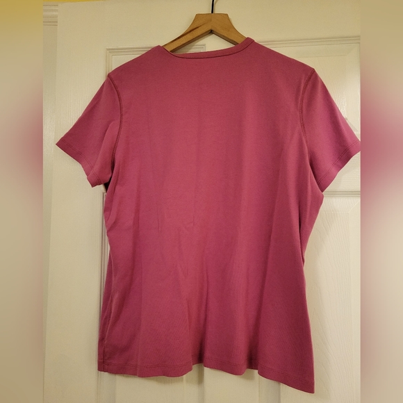 EUC XXL pink Eddie Bauer T shirt 100% Cotton,  no flaws - Picture 2 of 3